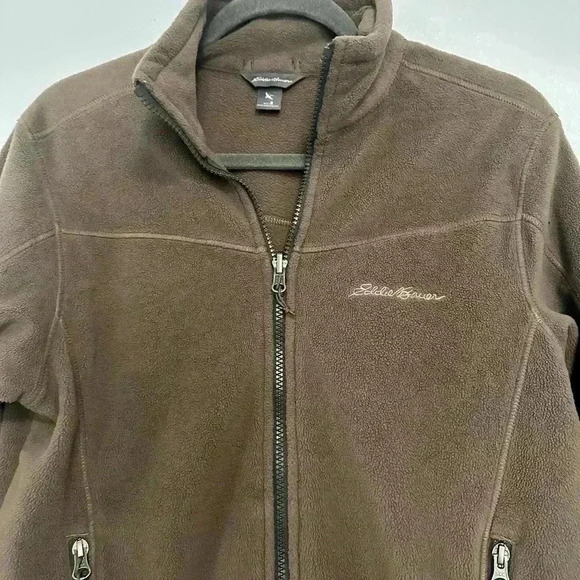 188. Woman Full Zip Eddie Bauer Fleece Jacket size S - Picture 3 of 5
